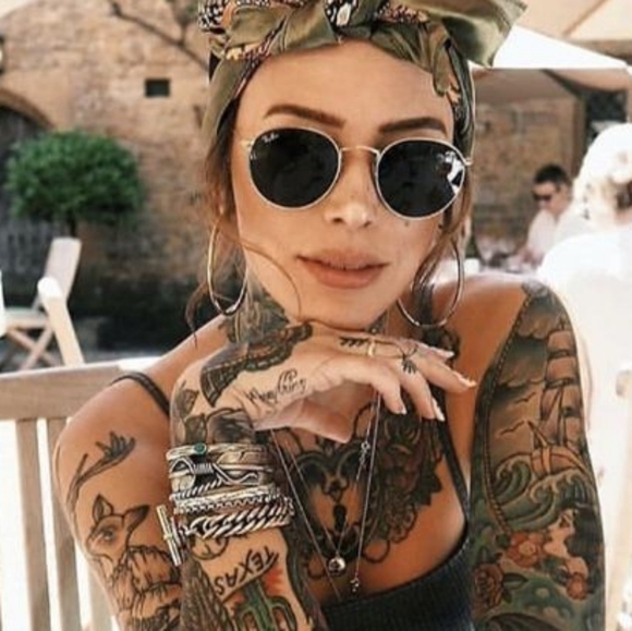 LIKE NEW RayBan Round Metal RB3447 G15 Green Lenses Ray ban Sunglasses - Picture 10 of 12